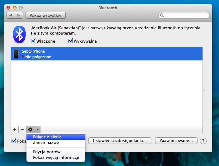 Jak sprawdzić poziom sygnału urządzenia Bluetooth w Mac OS X Mountain Lion