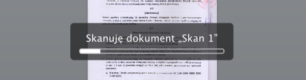 Skanowanie dokumentów w OS X za pomocą programu Pobieranie obrazów
