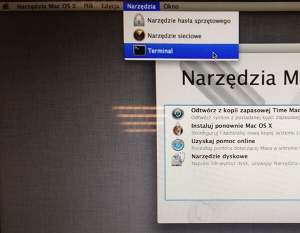 Reset hasła administratora w Mac OS X Mountain Lion